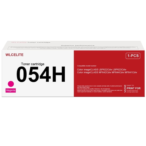 054H CRG 054H Toner Replacement for Canon 054H Toner Cartridge for LBP623Cdw MF644cdw MF641Cdw Printer (Magenta)