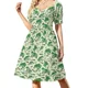 thumbnail image 2 of Frog life Vestido de manga corta vestido de noche de mujer Vestido de noche de mujer, 2 of 7