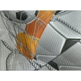 thumbnail image 4 of Ambesonne Irish Quilted Bedspread Set 3 Pcs, Soccer Ball in Net Goal, King Size, Multicolor, 4 of 5