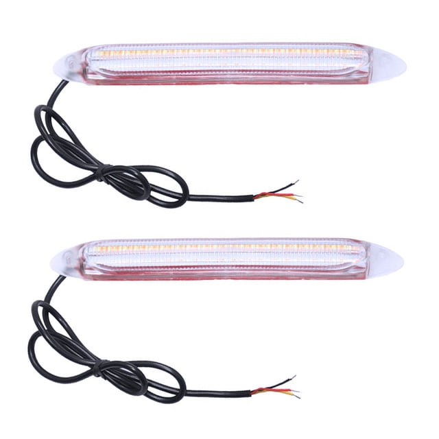 Kenally 2 unids/set luz de circulación diurna coche LED DRL lámpara de conducción diurna accesorios para automóviles Bombillas para automóviles blanco 23.5 cm De colorido a amarillo Kenally VI000940-14B