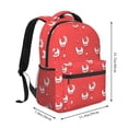 thumbnail image 2 of Disketp Cartoon Rooster Mochila Estampada para Hombre y Mujer – Mochila Ligera Clásica con Múltiples Bolsillos para Universidad, Trabajo y Viajes-One Size, 2 of 5