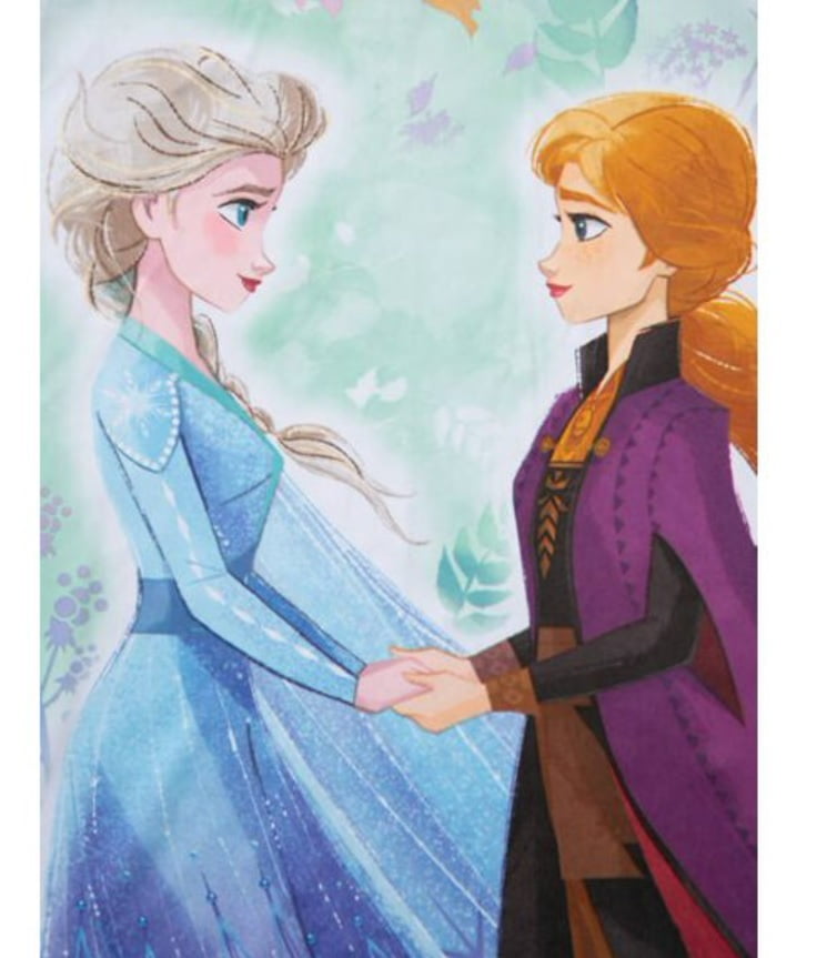 Disney s Frozen 2 Elsa and Anna Girls Dorm Nightgown and Matching Doll Gown Size 6 Walmart