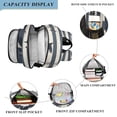 thumbnail image 3 of FORMRS Unisex School Backpack 17" Student Travel Bag with Laptop Compartment, Dark Sharks, 3 of 7