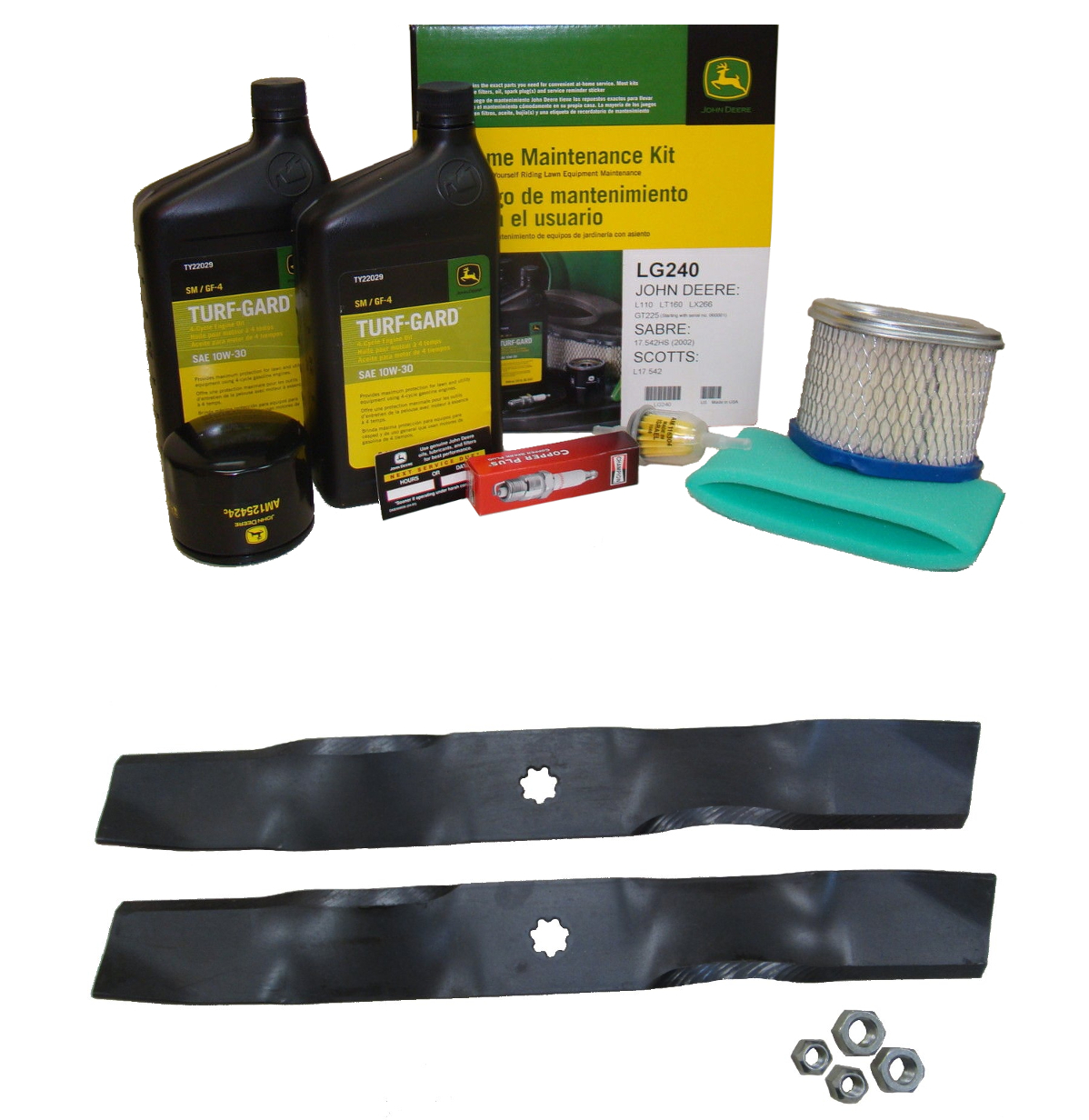 John Deere Maintenance Kit For LT133, LT150, LT155, LX173, LX255, SST15, GT225 Mowers