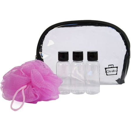 Caboodles Clear Signature Cosmetic Bag Travel Set