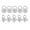 Silver, variant on Yammee 10Pcs Earring Back Lifters Hypoallergenical Ear Lobe Support for Droopy Ears