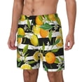thumbnail image 2 of Haiem Orange And Lemon Men'S Quick-Dry Swim Trunks: Comfortable Beach Shorts With Mesh Lining And Pockets - Ideal For Swimming And Sunbathing Xx-Large, 2 of 9