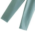 thumbnail image 3 of WTXUE Women's Pants, Slacks Women's Solid Color High Waisted Straight Leg Pants Suitable for Daily Commuting Wear Casual Lohas Time, Pantalones De Mujer, Olive green, 3 of 7