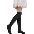 thumbnail image 2 of Dalrosia Womens Thigh High Socks Lace Boot Socks Knee High Socks Warmer Lace Trim Long Stocking for Cosplay, 2 of 6