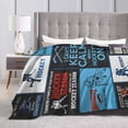 thumbnail image 6 of Super Soft Warm Ice Hockey Fleece Throw Blanket - Cozy Fluffy Plush Stuff Lightweight Flannel Gifts for Adults 80x60, 6 of 6