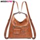 thumbnail image 2 of Mochila multifunción 3 en 1 para mujer, bolso de cuero de diseñador, mochila de viaje de gran capacidad, bolsos de hombro informales Fivean unisex, 2 of 2
