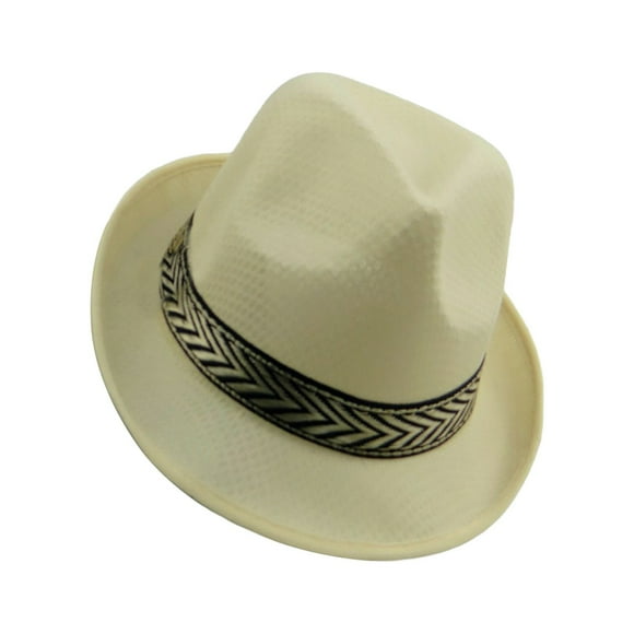 Chapeaux Fedora pour Femmes Chapeau Fedora Respirant Doux Frais Chapeau Jazz Fedora Été Extérieur Plage Casquette de Soleil