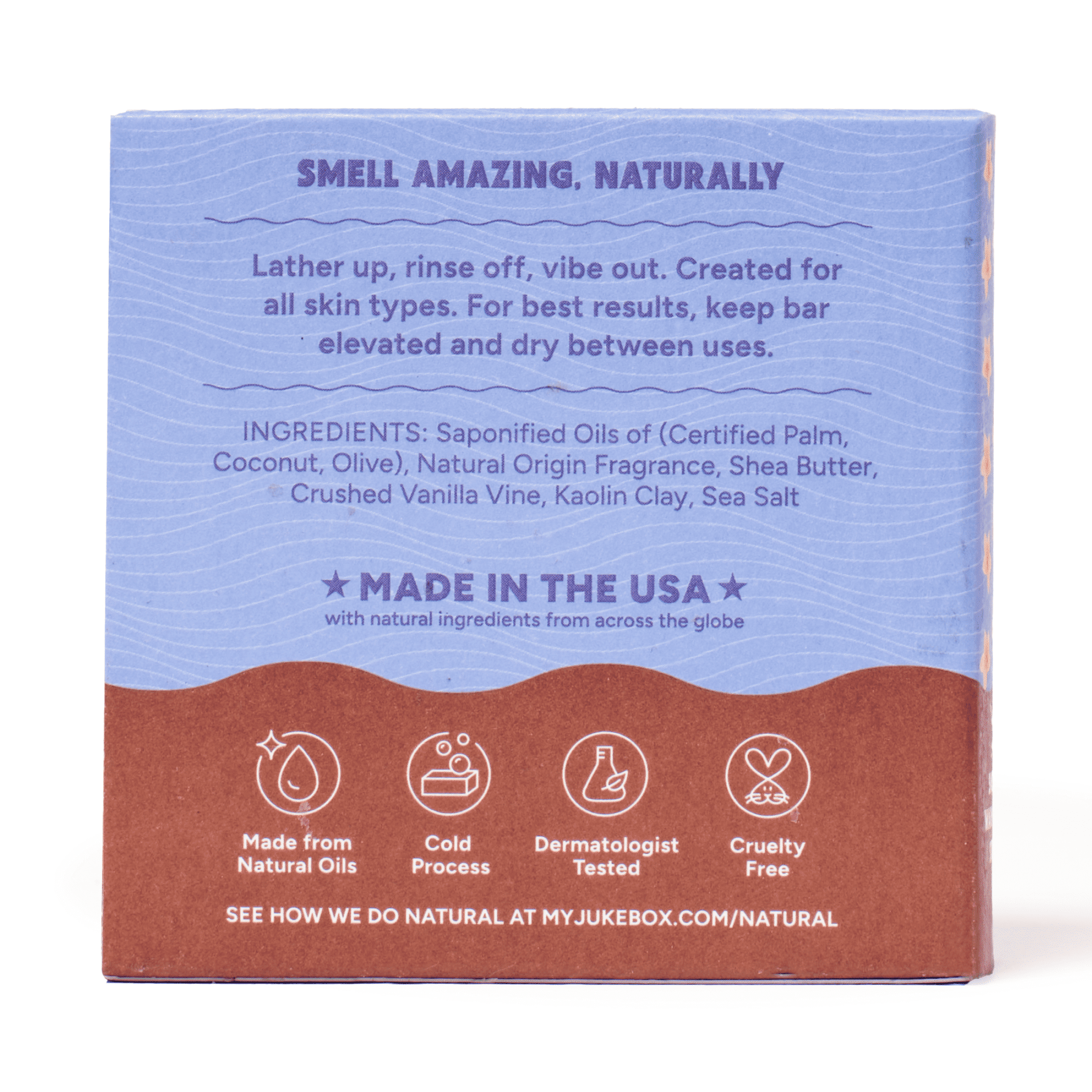 Jukebox Womens Bar Soap, Natural Bar Soap for Women, Moonlight Vanilla, 5 Oz