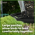 thumbnail image 6 of Pennington Black Resin Hopper Coach Wild Bird Feeder, 4 lb. Capacity, 6 of 12