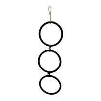 Vaveren Snake Climbing Enrichment Rings Habitat Reptile Tank Accessories Black