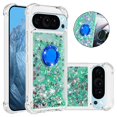 thumbnail image 1 of Case for FOXDOCK Google Pixel 9 Pro XL Full Corner Protection Glitter Phone Case with Ring Holder, 1 of 4