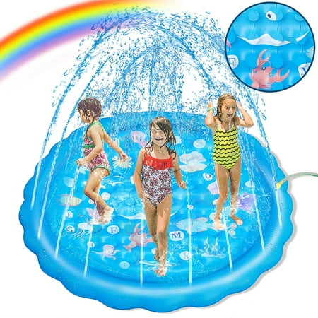 Splash Sprinkler Pad Inflatable Non-Slip Bubble Sprinkler Mat 68