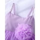 thumbnail image 4 of Bebé Niña Vestido de Tul, Sin Mangas Flor de Perlas A-line Vestido de Princesa para la Fiesta Escenario Show Nituyy Verde, rosa, morado. Vestido de malla niña pequeña fresco verano., 4 of 5