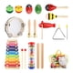 thumbnail image 2 of 10 Piezas de Juguetes Musicales de Percusión para Desarrollar Habilidades Motoras, Juguetes Educativos de Madera para Bebés, Niños Y Niñas,, 2 of 9