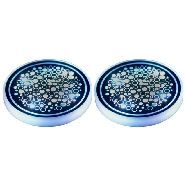 Porte-gobelet de Voiture à LED sous-Verres RGB Colorés Décoration Intérieure A6 Chaud