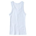 thumbnail image 2 of Sportoli Boys and Toddlers Underwear Ultra Soft 100% Cotton Pack of 4 White Tank Top Undershirts, 2 of 3