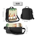 thumbnail image 2 of Lsque Christmas Card With Gnomes Lunch Bag Lunch Box for Women Men Reusable Insulated Lunch Tote Bag,Leakproof Thermal Cooler Sack Food Handbags Case High Capacity, 2 of 9