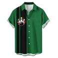 thumbnail image 2 of COSFO Men's Button Down Shirts Short Sleeve St Patricks Day Summer Tops Relaxed Fit Collared Funny Mens Shirts, 2 of 6