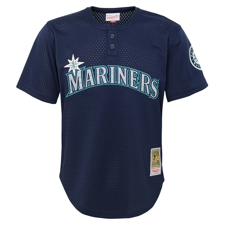 Youth Mitchell & Ness Ichiro Suzuki Navy Seattle Mariners