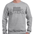 thumbnail image 2 of Skyline Athens Greece Sweatshirt Unisex Small Grey, 2 of 5