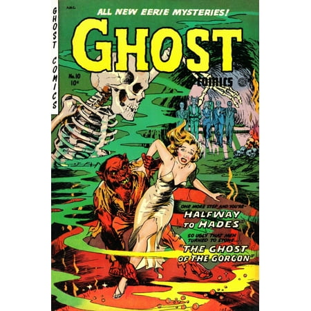 Ghost Comics No 10 Pulp Book Cover Canvas Art - (18 x 24)