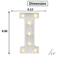 thumbnail image 3 of LED Marquee Letter Lights Sign, Light Up Alphabet Letter for Home Party Wedding Decoration I, 3 of 5