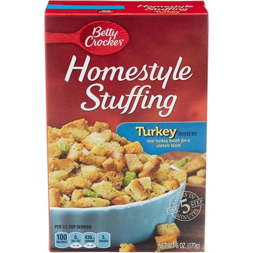 Betty Crocker Homestyle Turkey Flavor Stuffing Mix, 6 oz