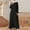 Black, variant on Awdenio Womens Flowy Long Sleeve Dresses on Women's Fashion Turndown Collar Loose Long Sleeve Solid Ankle-length Dress Long Dress