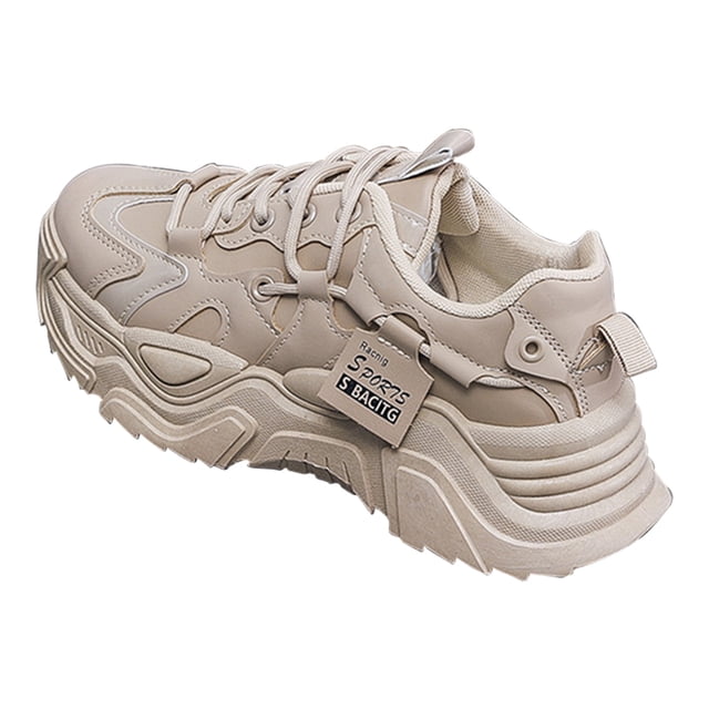 Zapatillas para correr Zapatillas gruesas Zapatillas antideslizantes para mujer Zapatillas casuales para viajes al aire libre