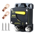 thumbnail image 1 of Disjoncteur avec Interrupteur de Réinitialisation Manuel pour Système Solaire 12v-48v Dc Étanche 40A, 1 of 5