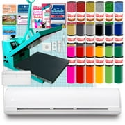 Silhouette Cameo 5 PLUS w/ 15" x 15" Turquoise Heat Press & Siser HTV