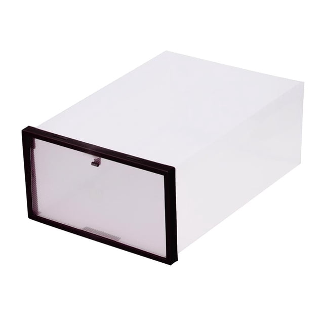 Yuarrent Caja de almacenamiento de zapatos tipo cajón transparente de plástico apilable portátil organizador de contenedores con tapa Almacenamiento y organización del hogar Yuarrent HA025600-00