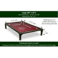 thumbnail image 5 of Kuranda Orthopedic Chewproof Elevated Dog Bed - Indoor - Walnut PVC Frame, 5 of 9