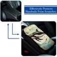 thumbnail image 5 of Whale Soft Comfortable Furry Printed Armrest Cover 12.5x8.2 Inch - Car Armrest Mat Accessory, 5 of 6