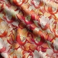 thumbnail image 1 of Soimoi Chinese Floral Printed, Poly Canvas Fabric, Decor Sewing Fabric by The Yard 56 Inch Wide,Decorative Fabric for Curtains Tote Bags, Orange, 1 of 5
