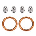 thumbnail image 5 of 2 Exhaust Gaskets & 4 Cap Nuts For Honda CB/CL160/175/200 XL/XR250/350/500/600, 5 of 12