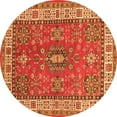 thumbnail image 1 of Ahgly Company Indoor Round Persian Orange Traditional Area Rugs, 5' Round, 1 of 1