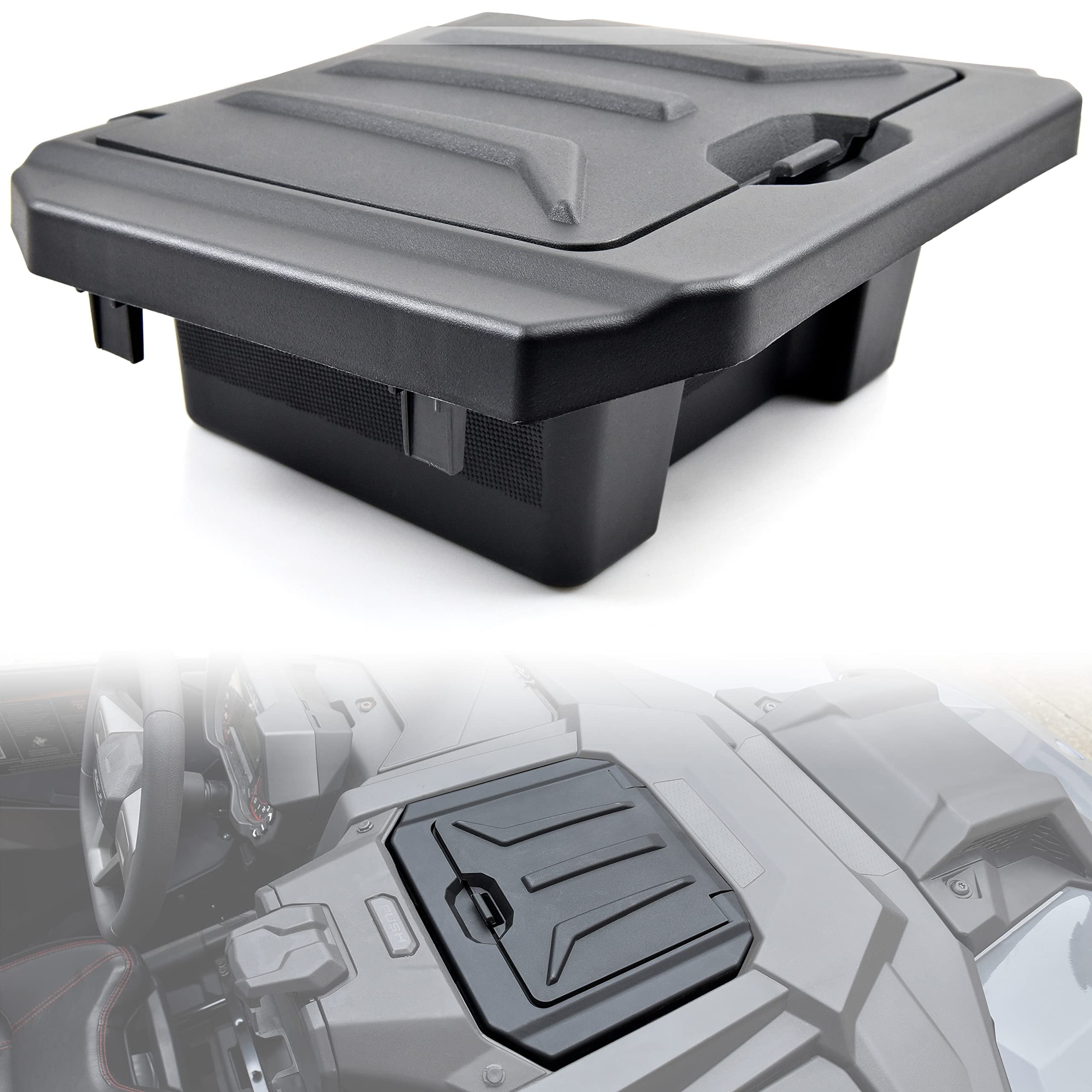 SAUTVS Center Console Dash Storage Box for Polaris RZR PRO XP/PRO R