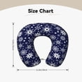 thumbnail image 5 of KLL Snowflakes2 Pattern Memory Foam Cervical Neck Pillow Versatile U-Shaped Pillows for Home/Office/Camping/Travelling/Soft Washable Cover, 5 of 8