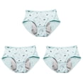 thumbnail image 1 of Sonducket Bragas de período de dibujos animados para niñas, ropa interior menstrual fisiológica, bragas, lencería transpirable para Ropa interior pescado y agua L, 1 of 6
