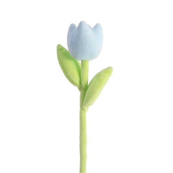 Kiddiway Artificial Tulip Plush Flower Bouquet - Felt Flowers with Wire Stem, Home Decor Gift for Women, Cute Plushies Centerpiece,A