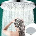 thumbnail image 4 of 9 Inch Large Rain Shower Head with Pressure Boosting Technology, One-Piece Leak-Proof Rust Resistant Design, High Flow Water Saving Showerhead for Bathroom Home Hotel Relaxing Shower, 4 of 6