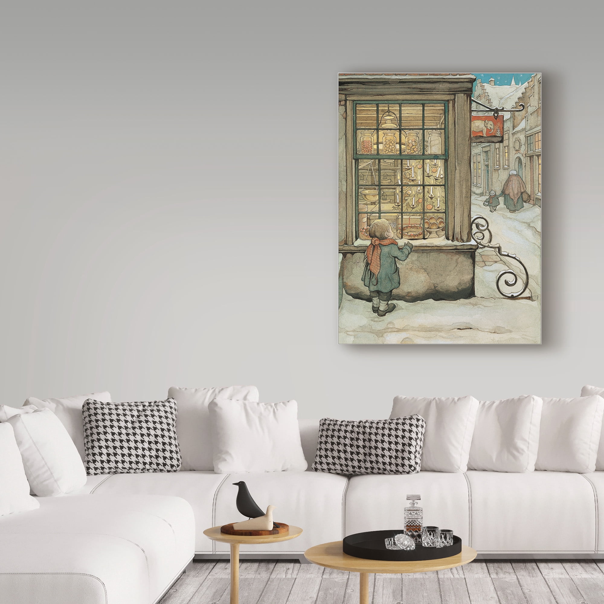 Trademark Fine Art 'Child At The Bakery' Canvas Art by Anton Pieck