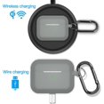 thumbnail image 3 of Compatible AirPods Pro Case Cover Silicone Protective Case Skin for Apple Airpod Pro 2019 (Front LED Visible) Black, 3 of 6