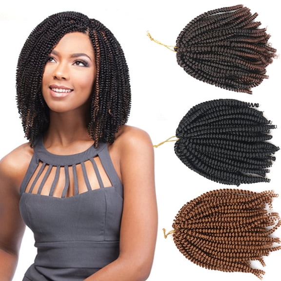 BESTYASH 1Pc Dark Brown Crochet Braids for Easy Care and Versatile Styling Options